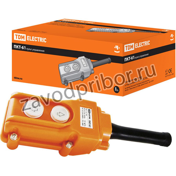 Пульт управления ПКТ-61 на 2 кнопки IP54 TDM