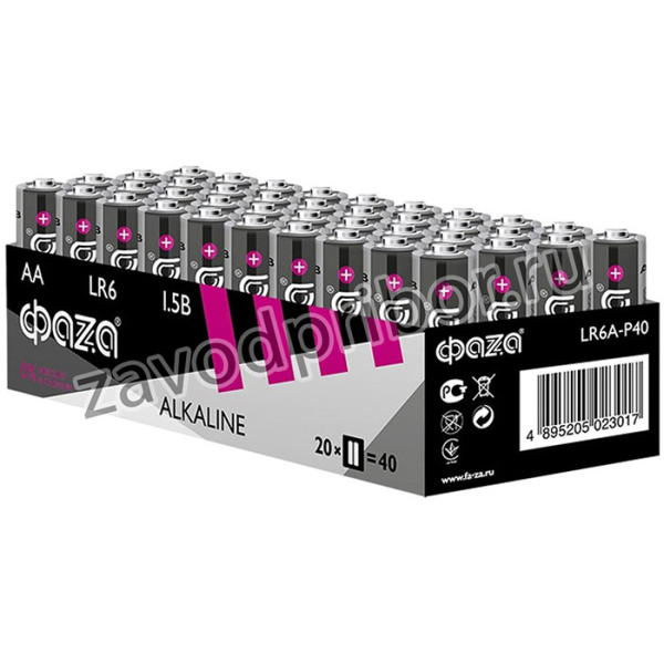 алкалин. эл. питания LR 6 Alkaline Pack-40 5023017