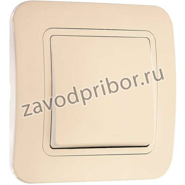 Выключатель 1-кл. СП Lillium 10А IP20 крем. Makel 70201