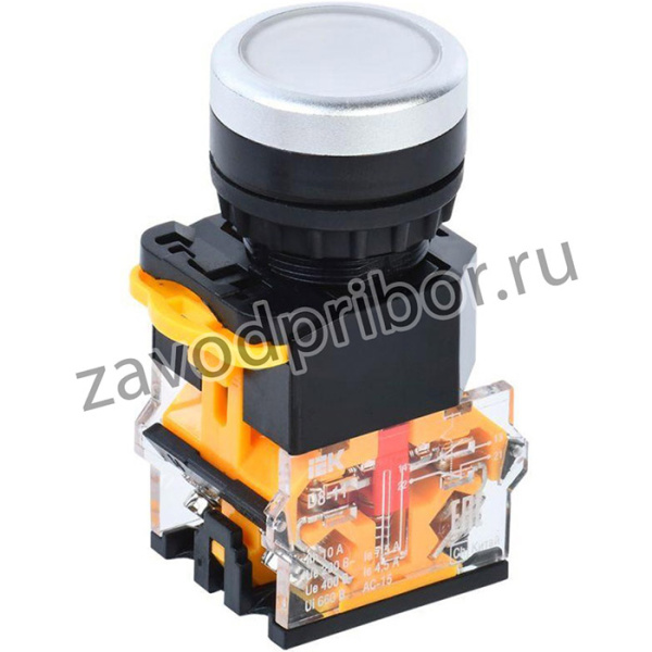 BBT30-11-3-22-K01, Кнопка D8-11 d=22мм 1з+1р белая IEK