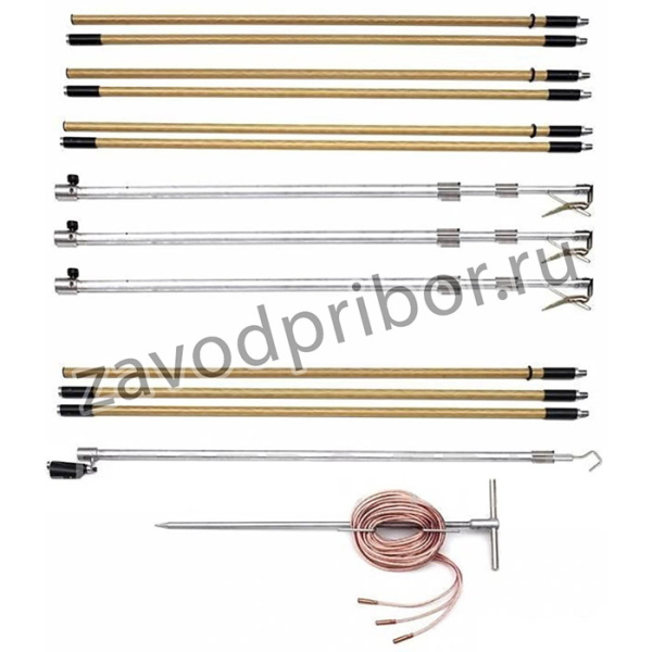 Комплект штанг для заземления ВЛ КШЗ-10Э Т /35 мм/ ET-Z213-T-35