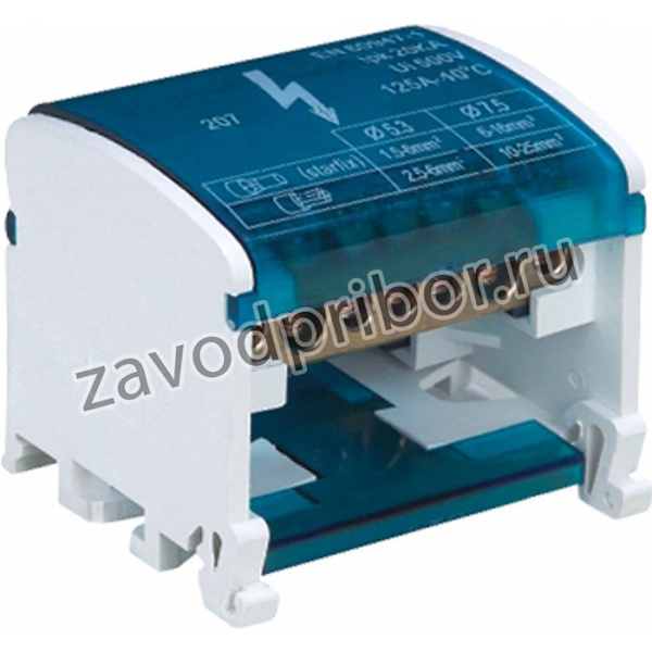 Шины на DIN-рейку в корпусе (кросс-модуль) 2x7 L+PEN LD505-207 39680