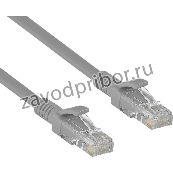 Патч-корд медный ExeGate UTP-RJ45-RJ45- 5e-CU-5M-GY, UTP, cat.5e, 5м, серый