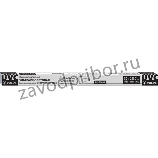 Лампа ультрафиолетовая бактерицидная UVCB/G13/CU/V EFL-T8-30 UL-00007402