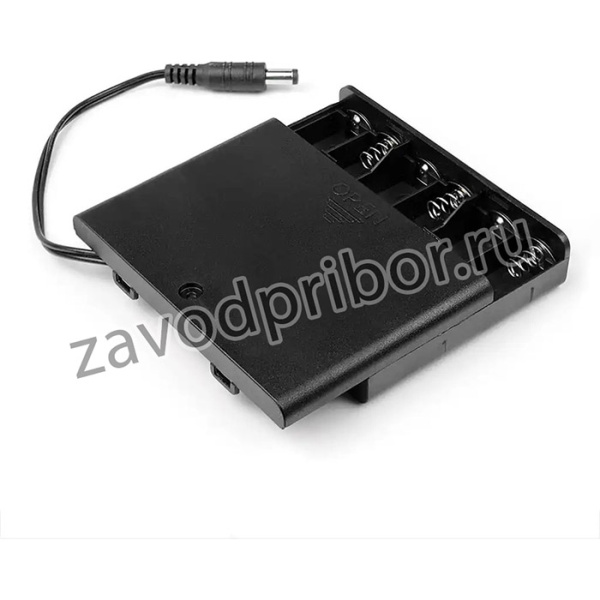 Батарейный отсек 6xAA BH363 с выключателем и разъемом 5.5х2.5