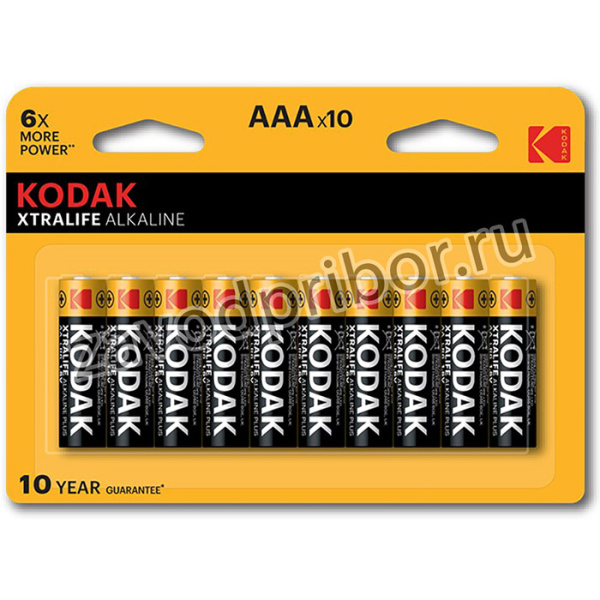 Батарейки Kodak LR03-8+2BL XTRALIFE Alkaline [K3A-8+2]