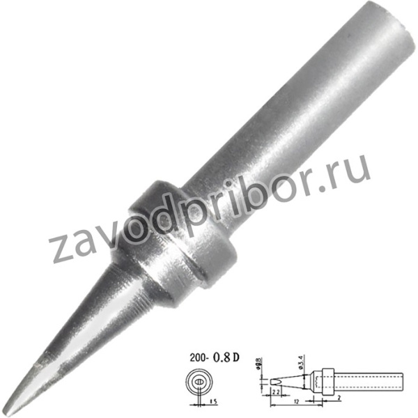 Жало для паяльника Quick QK200-T-0,8D