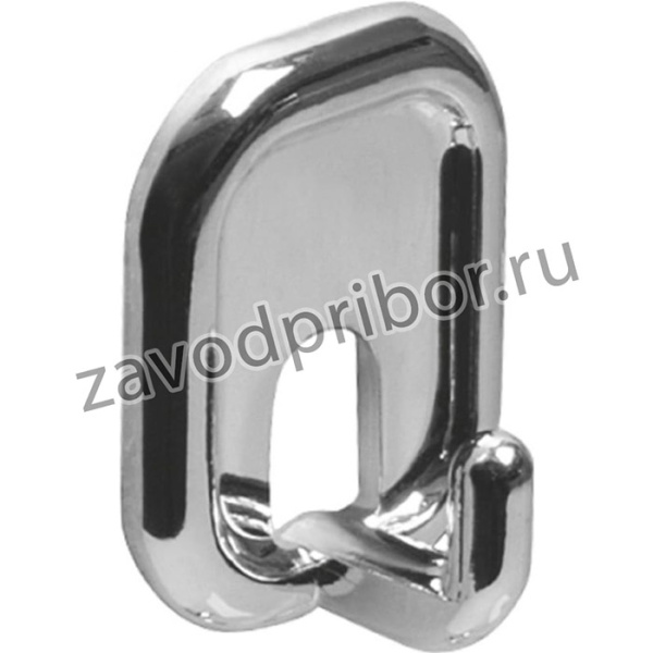 Крючок, пластик,самоклеющийся, покрытие хром 2 шт. в дисплее 206-45х32х21CR
