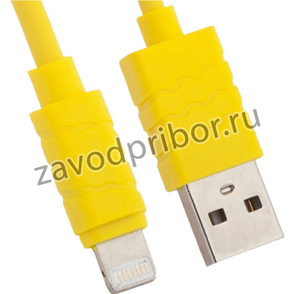 USB кабель для Apple iPhone, iPad, iPod 8 pin желтый, европакет LP