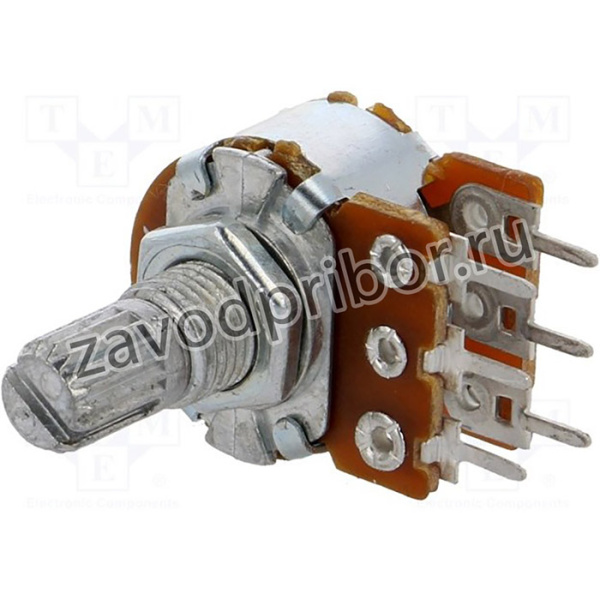 R16148-1B-2-B50K, Потенциометр осевой, однооборотный, 50кОм, 125мВт, ±20%, THT, 6мм