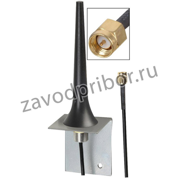 TANGO49/2.5M/SMAM/S/S/17, Whip Antenna, 1.71GHz to 2.6GHz, 3 VSWR, 2.16dBi Gain, Vertical Polarisation, Panel