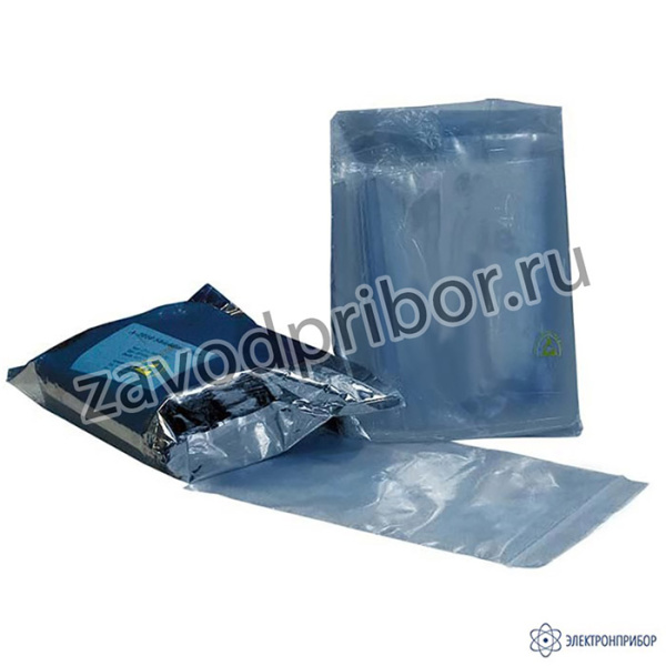 MC 279x381 — серо-голубой металлизированный упаковочный пакет 80 микрон c zip-защелкой