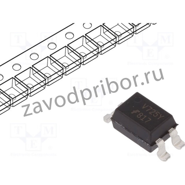 FOD8173SD, Оптрон, SMD, Каналы: 1, Вых: транзисторный, Uизол: 5кВ, Uce: 70В