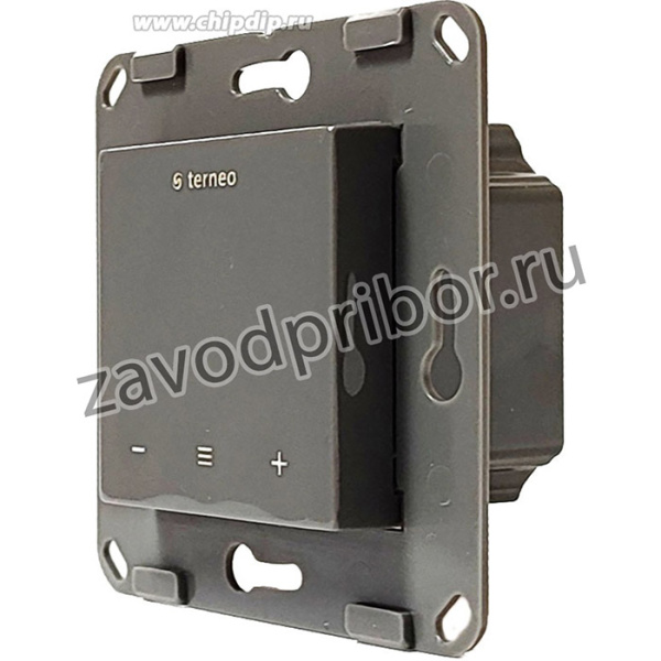 Терморегулятор Livolo-Terneo S для рамки LIVOLO с сенсорным управлением, внеш. датчик температуры, серый (механизм) TS-C7-01TM-15 Ливолотач