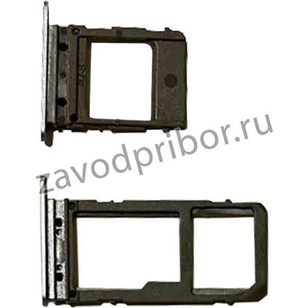 Держатель (лоток) SIM карты и Micro SD для Samsung Galaxy A5 A520F, A7 2017 A720F серый
