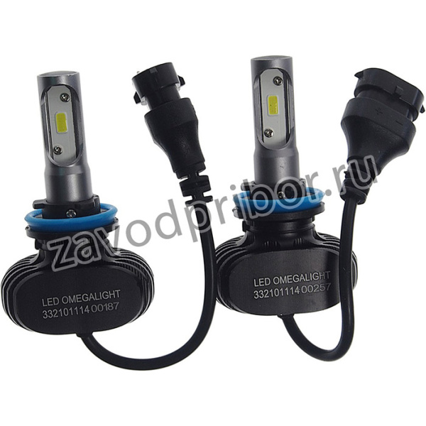 OLLEDH11UL-2, Лампа светодиодная 12V H11 PGJ19-2 2500Lm (2шт.) Ultra OMEGALIGHT