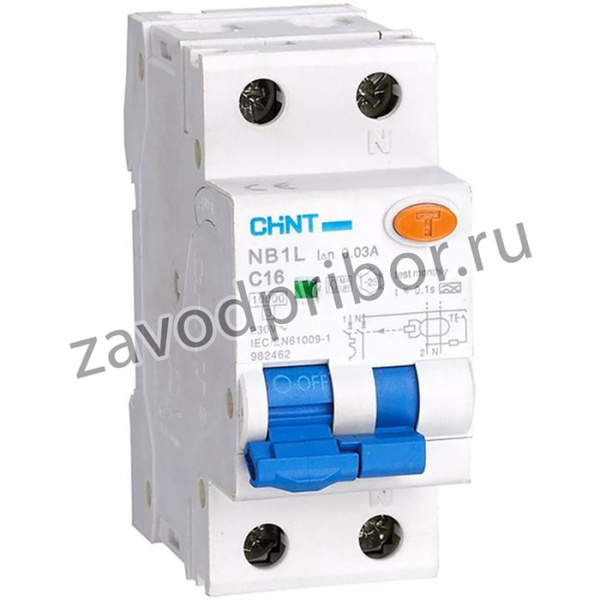 Выключатель автоматический дифференциального тока 1п+N C 20А 30мА тип AC 10кА NB1L (36мм) (R) CHINT 203108
