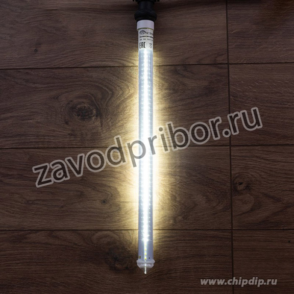 256-162, Сосулька светодиодная 50 см, 230 В, e27, двухсторонняя, 48х2 диодов, цвет диодов белый