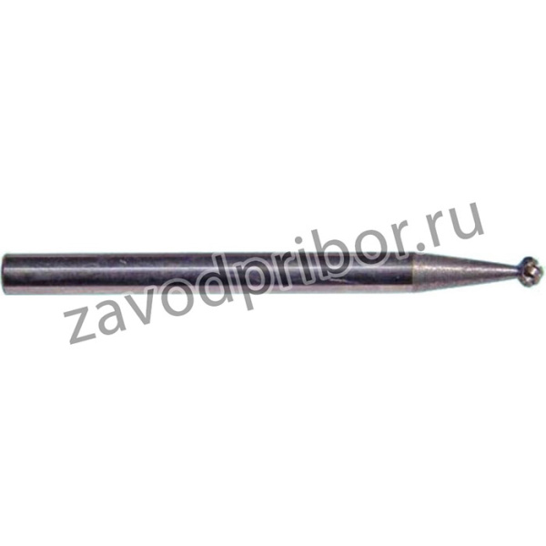 Борфреза тв.спл. сферич.d 1,5x1,5x3х30 спиральная насечка D1.5 1.5М03 29711