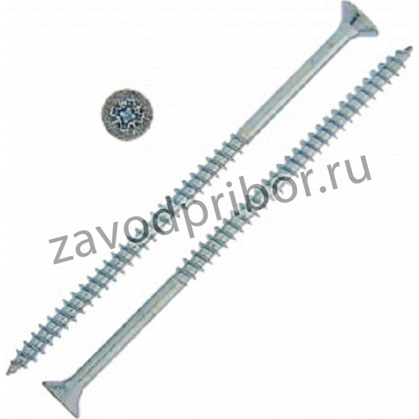 Саморезы универсальные 120x6,0 мм 50 шт оцинкованные - коробка с ок. Tech-Kr 102214