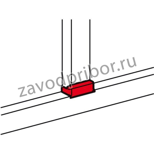 Отвод плоский для односекционных кабель-каналов DLP 65х150/195/220 - ширина профиля 105 Leg 010738