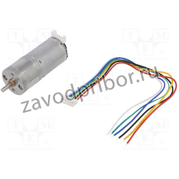 DF-FIT0522, Двигатель DC, с энкодером,с редуктором, 6ВDC, 3А, Ось D профиль