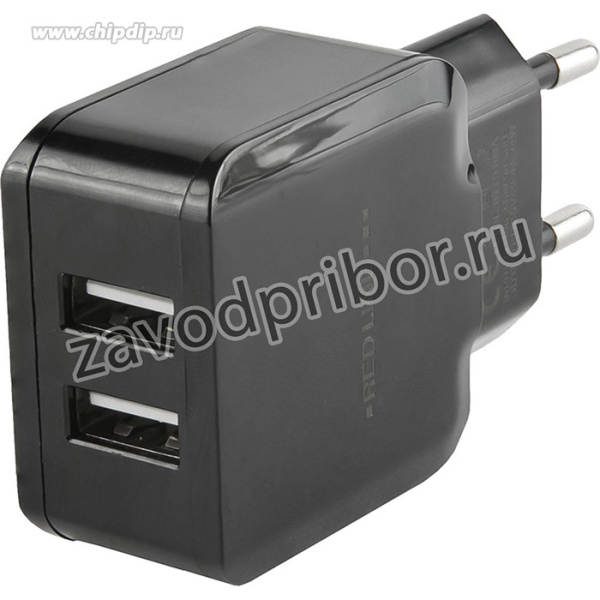 СЗУ Red Line 2 USB (модель NC-2.4A), 2.4A, черный