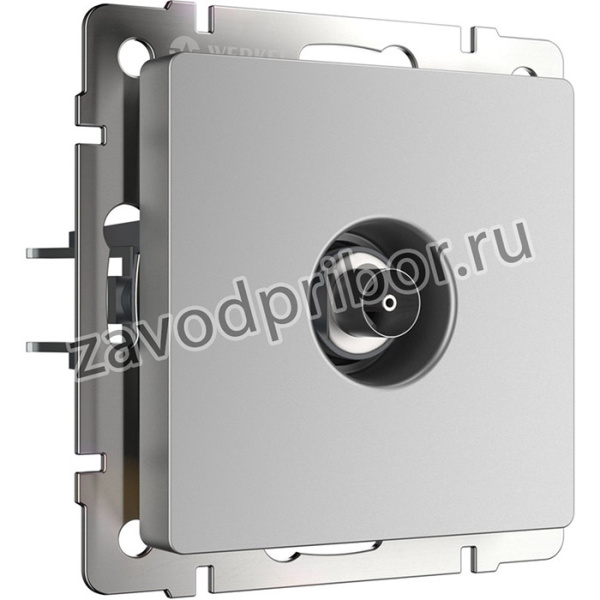 W1183006/ ТВ-розетка оконечная (серебряный)
