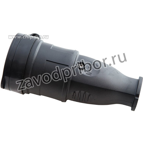 Розетка переносная с крышкой (каучук) 16А 220В с з/к IP - 44 1шт