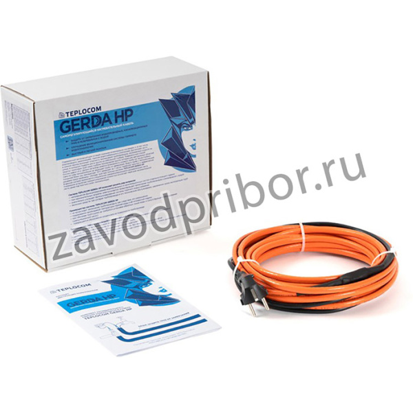 Комплект нагревательного саморегулирующегося кабеля TEPLOCOM GERDA HP-4,0 4м, 68Вт