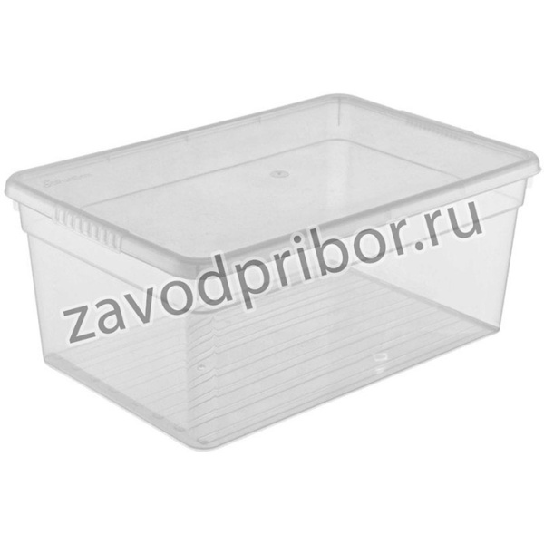 Ящик для хранения Basic с крышкой 10л 41960