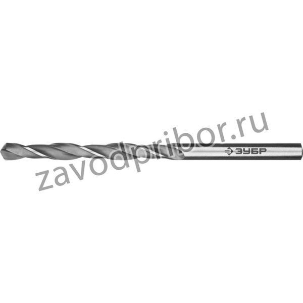 29621-4.3, ЗУБР ПРОФ-В 4.3х80мм, Сверло по металлу, сталь Р6М5, класс В