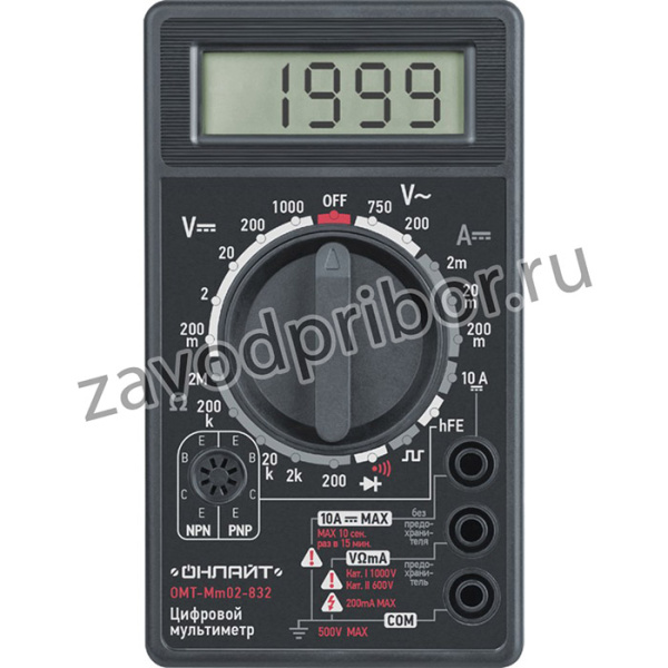 Мультиметр ОНЛАЙТ 82 972 OMT-Mm02-832 (832)