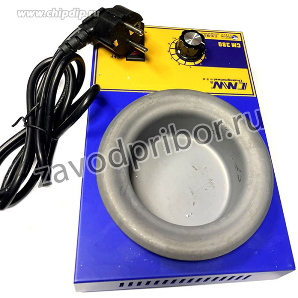 Паяльная ванна Pure Titanium edition ф 80 мм/250 Вт/1600 г припоя (тигель титан)