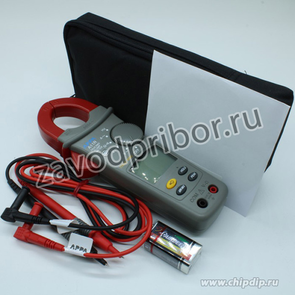 APPA A11R, клещи электроизмерительные, измерение по алгоритму TrueRMS, ACA до 600 А, DCV, ACV, сопротивление, частота, прозвонка цепи