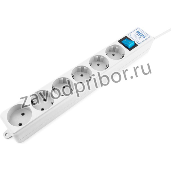 SPL(5+1)-16B-P-1.9M, Power Cube Pro (1.9 м, 6 розеток), Фильтр-удлинитель Power Cube PRO, 1,9 м, LC контур, 16А/3,5кВт