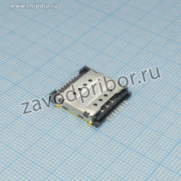 115H-BA00, Двойной держатель Mini SIM карты -40°С...+85°С