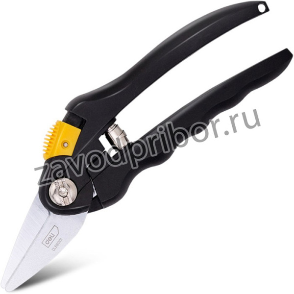 Секатор Deli DL580101 длина 200мм, макс.диаметр резки 10мм, полипропил.ручка 98489