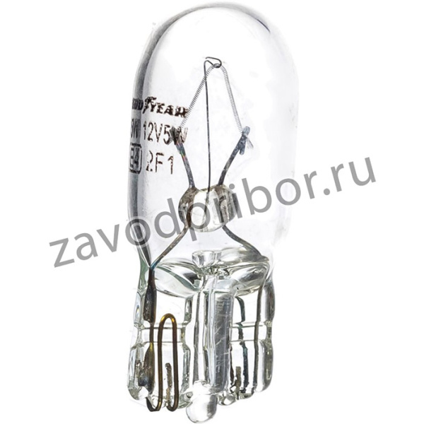 Лампа накаливания автомобильная W5W 12V 5W W2.1x9.5d коробка: 10шт. GY015205