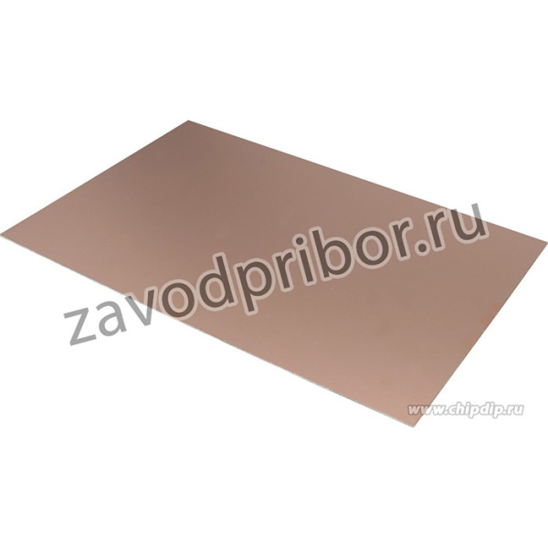 FR4 200х300мм 18/0 (1.5мм, 18мкм), Cтеклотекстолит 1-сторонний, фольгированный