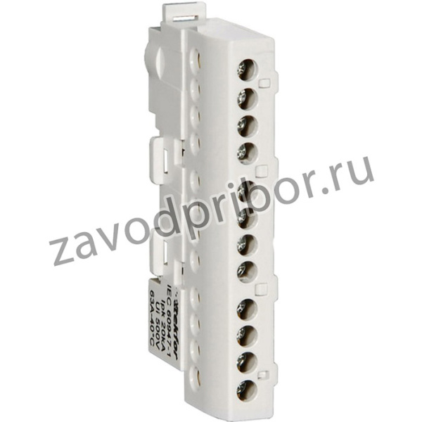Шина нулевая изолированная KSN-6-6x9-12 GREY 06-07-008