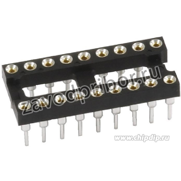 2-1571552-5, Conn DIP Socket SKT 18 POS 2.54mm Solder ST Thru-Hole Box/Tube