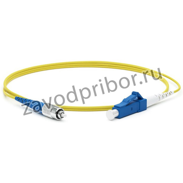 01 Патч-корд волоконно-оптический (шнур) Hyperline, SM 9/125 (OS2), FC/UPC-LC/UPC, 2.0 мм, simplex, LSZH, 2м, желтый