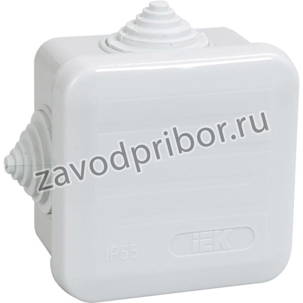Коробка распр 70x70x40мм IP44 для о/п КМ41236 4 гермоввода, защелкивающаяся кр UKOZ11-070-070-040-K41-44