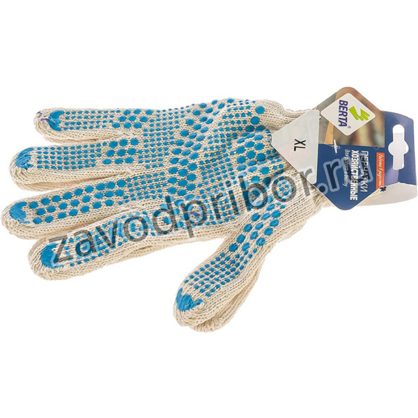 Перчатки бытовые Люкс, 10 класс, 5 нитей 105