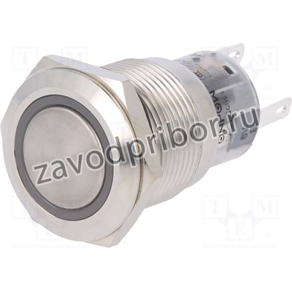 LAS1-AGQ-11ZE/B/6V/S, Переключатель: антивандальный, Пол: 2, SPDT, 0,5A/220ВAC, 1A/24ВDC