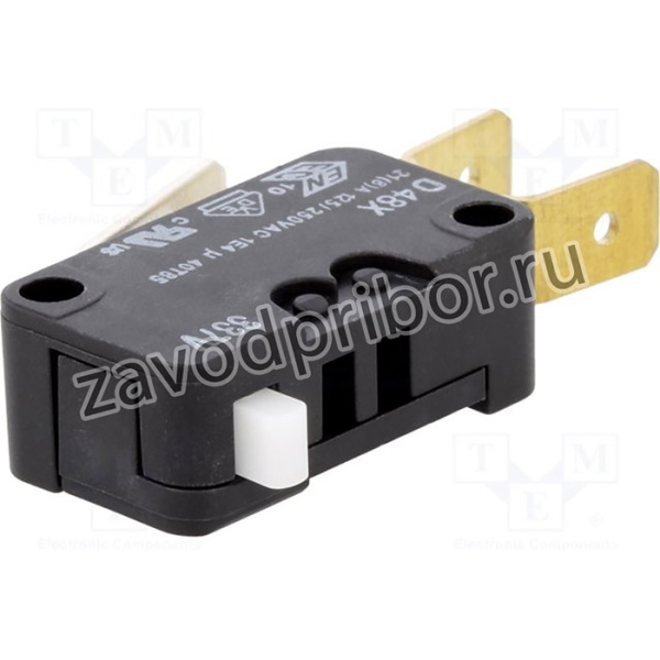 D489-V3AA, Микропереключатель SNAP ACTION, SPDT, 21A/250ВAC, 8A/250ВDC