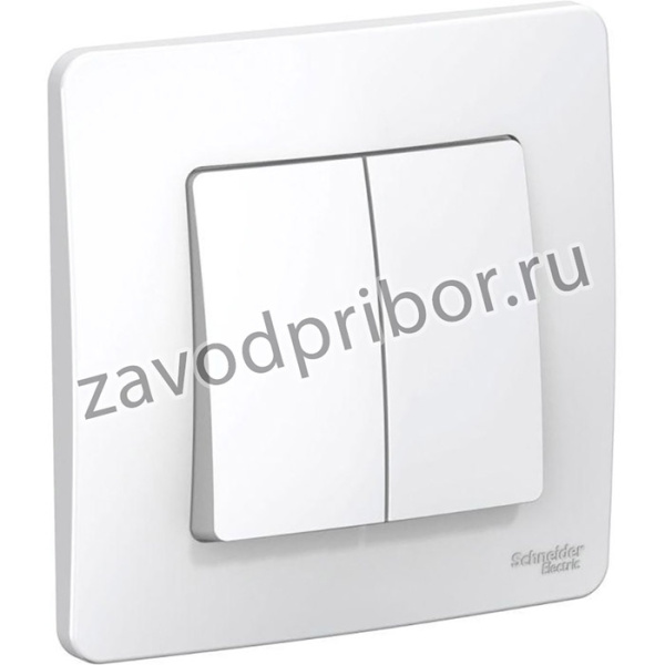 Выключатель 2-кл. СП Blanca 10А IP20 (сх. 5) 250В бел. SE BLNVS010501