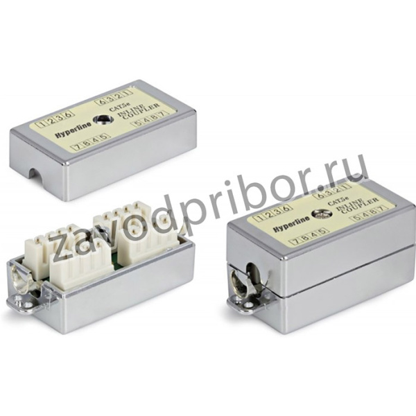 Hyperline CA-IDC-C5e-SH-F-WH Проходной адаптер (coupler), Dual IDC, категория 5e, 4 пары, 23534