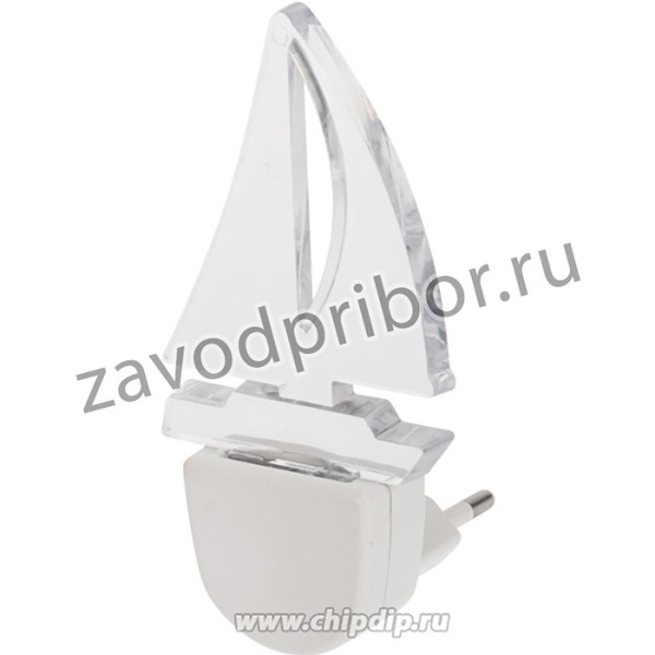 75-0313, Ночник светодиодный ПАРУС ОДИНОКИЙ голубое свечение, 230В